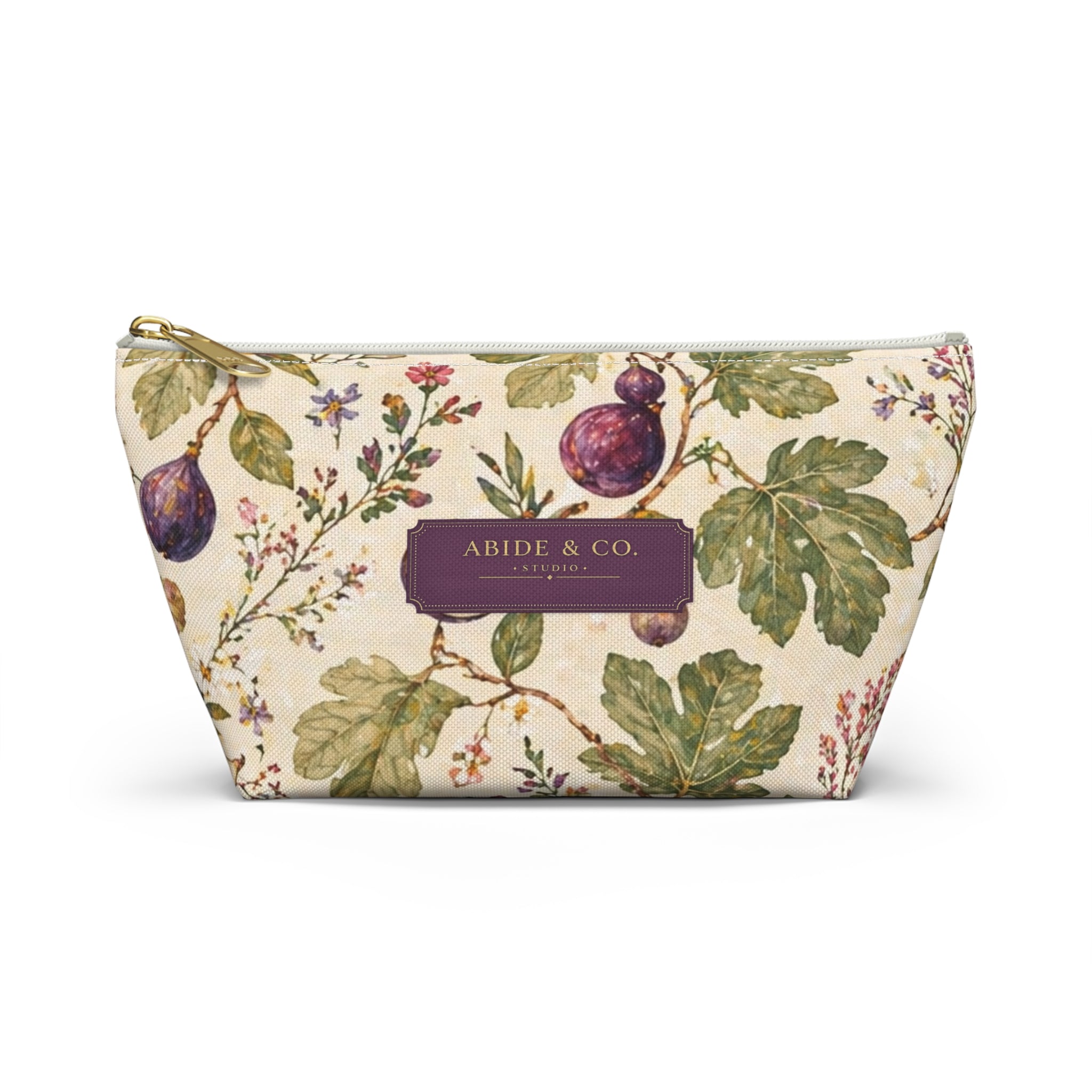 Fig and Vine Zippered Pouch