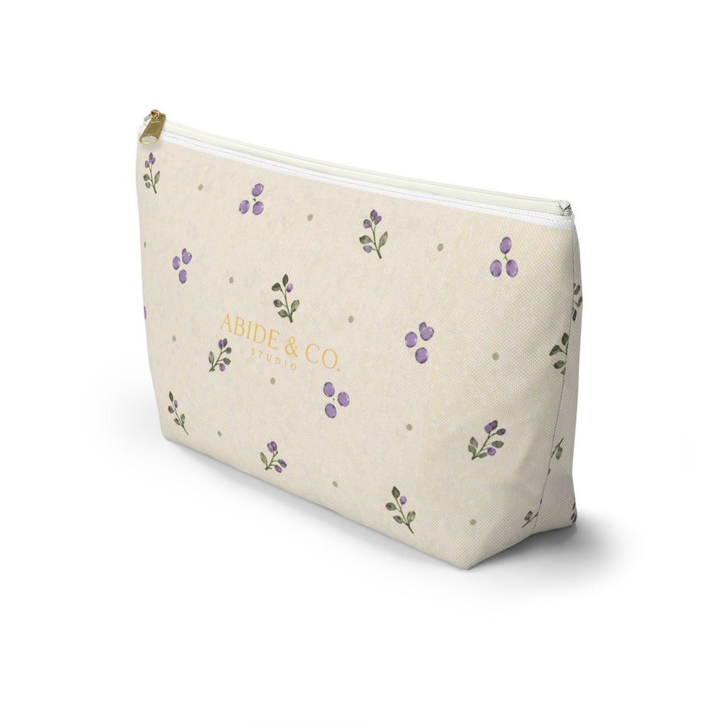 Lavender Grove Zippered Pouch