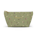 Olive Bloom Zippered Pouch