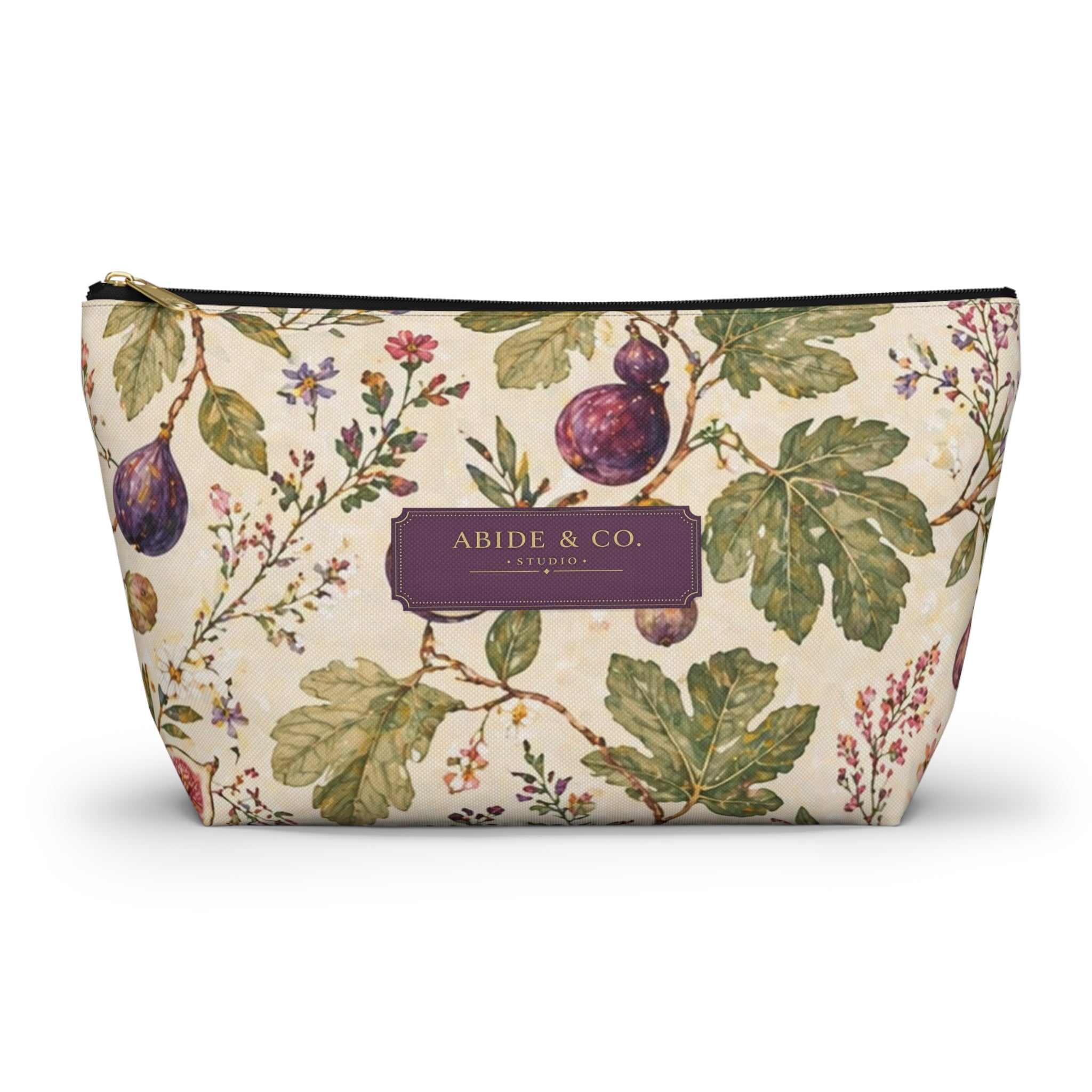 Fig and Vine Zippered Pouch