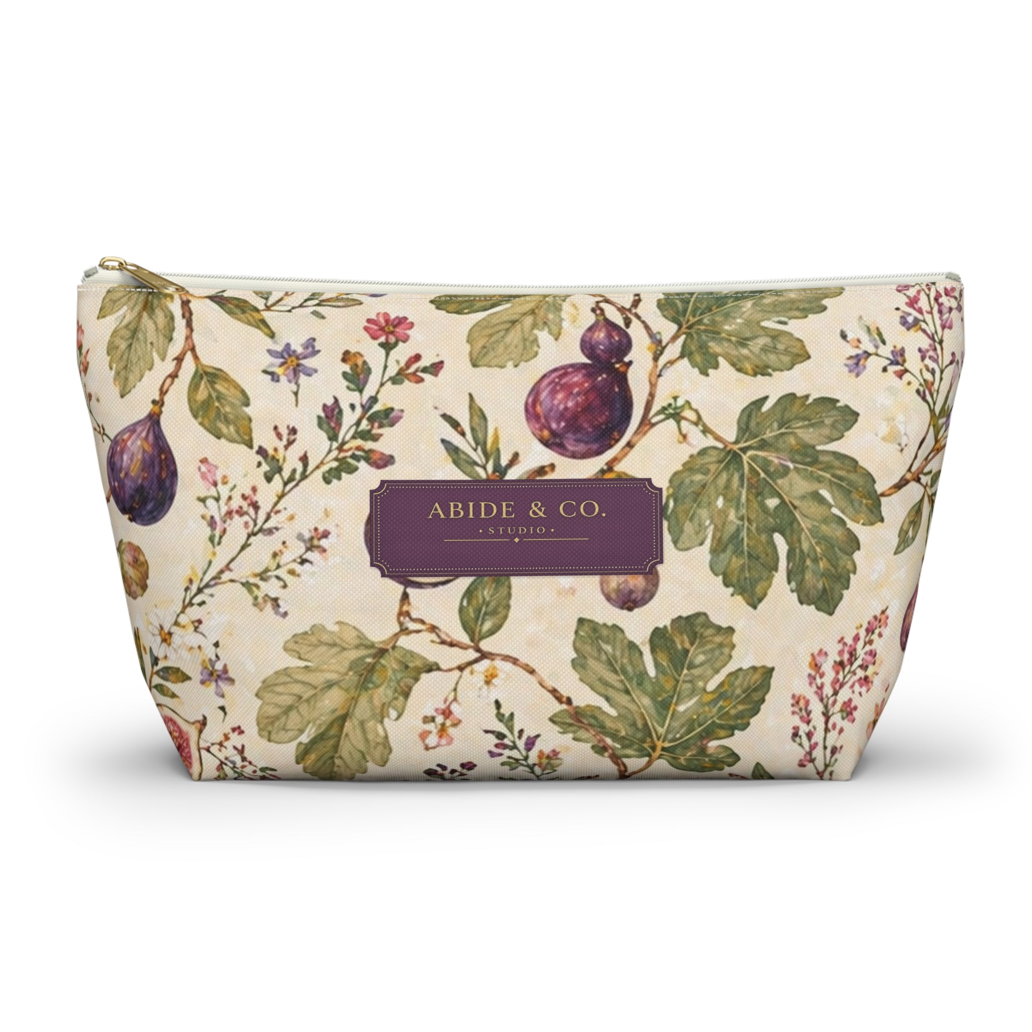 Fig and Vine Zippered Pouch