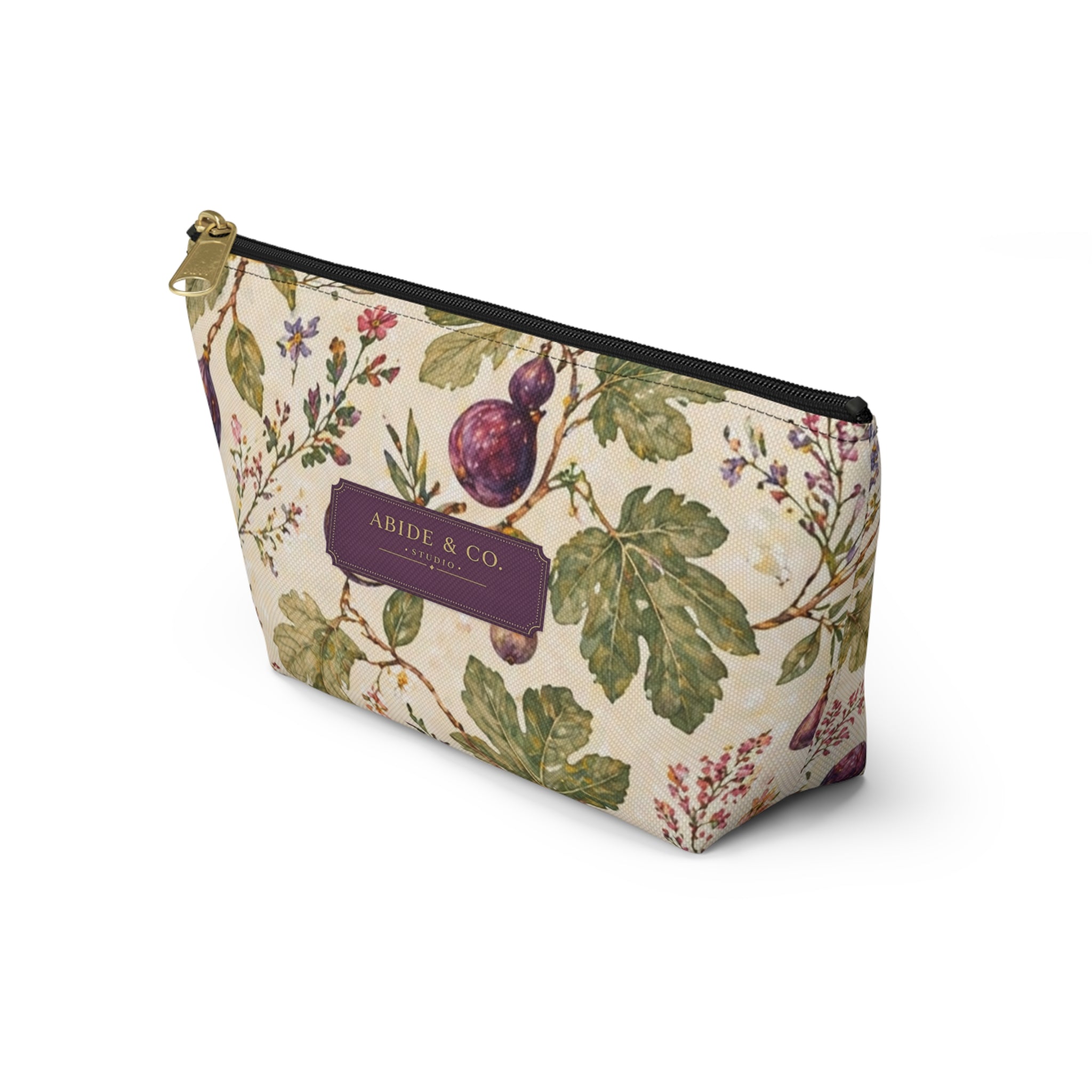 Fig and Vine Zippered Pouch