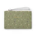 Olive Bloom Clutch Bag