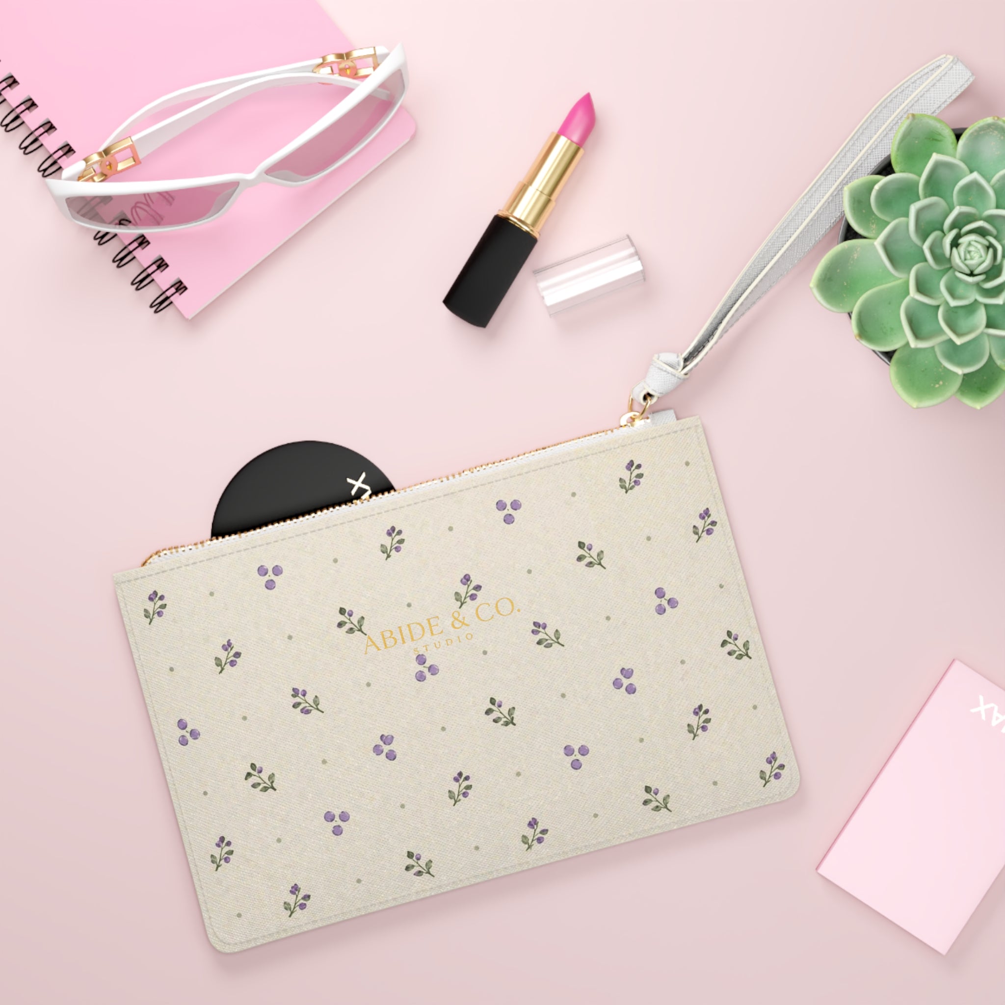 Lavender Grove Clutch Bag