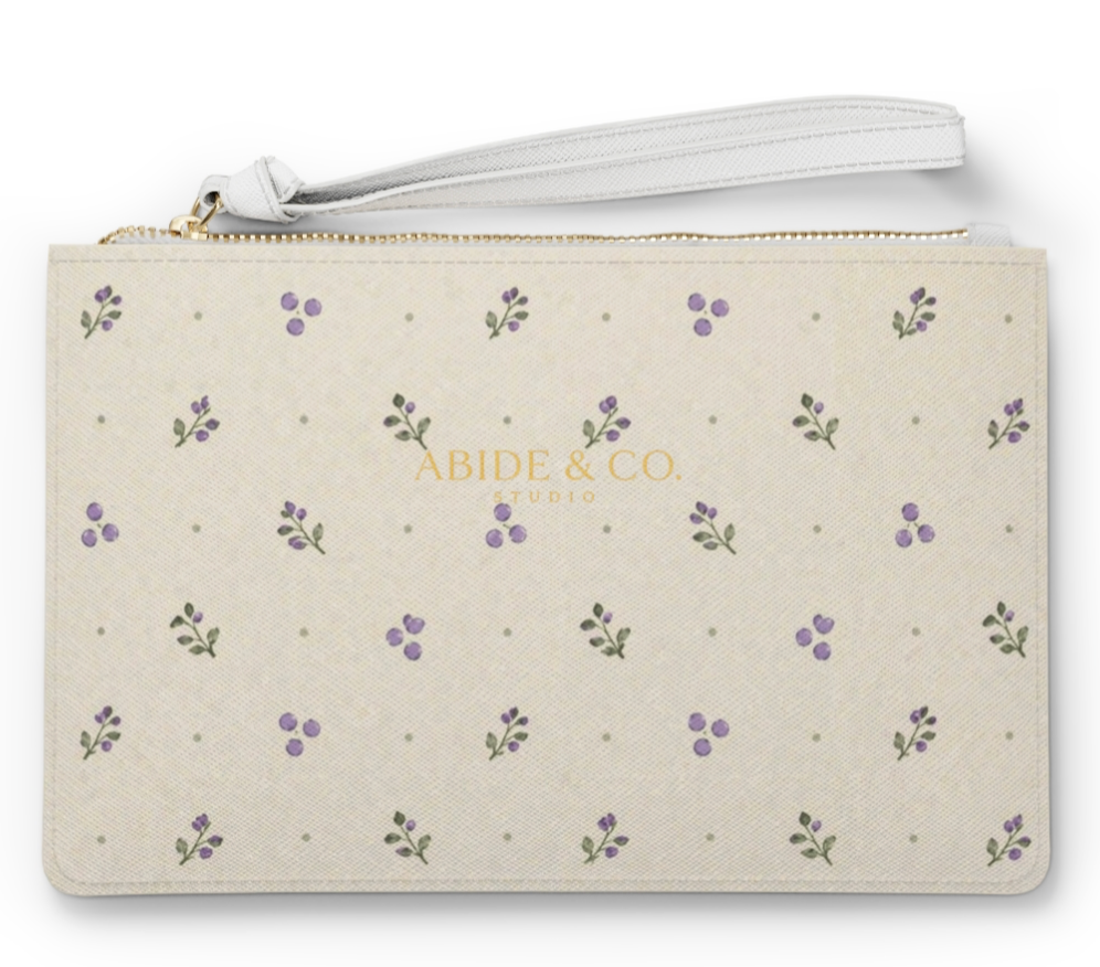 Lavender Grove Clutch Bag